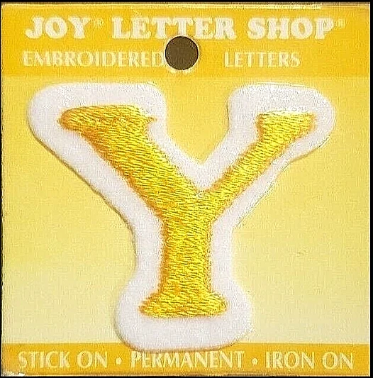 JOY LETTER SHOP Aplique LETRA DORADA Bordado Planchado/Pegado - 'Y' Foto 1 de 1