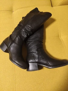 Marco Tozzi Stiefel, Echtleder, Gr.39, Schwarz - Bild 1 von 4