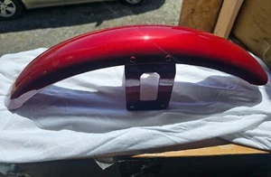 OEM NOS Harley Davidson Lava Red Sunglo Front Fender Sportster XL Dyna 2004 fACT - Picture 1 of 7