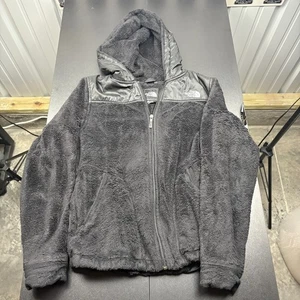The North Face Giacca Donna M Nera Full Zip Pile Felpa con Cappuccio Maglione Fuzzy Profondo - Foto 1 di 6
