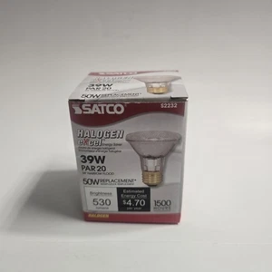 SATCO S2232 39W=50w PAR 20 excel energy saver 34° Narrow Flood - Picture 1 of 8