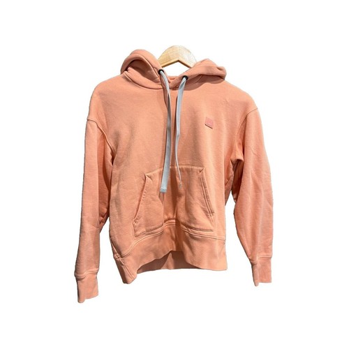 Acne Studios Ferris Face rosa pullover felpa con cappuccio maglione donna taglia XXS