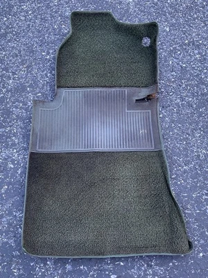 ЛЕВЫЙ ПЕРЕДНИЙ ПОЛ КОВРИК КОВЕР БАЗОВЫЙ СЛОЙ Mercedes W116 450SE 280SE 300SD ЗЕЛЕНЫЙ - Изображение 1 из 4