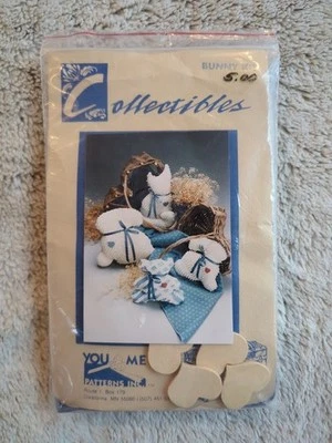You & Me Inc Collectibles Rabbit Bunny Kit Primitive Farmhouse Craft Pattern - Image 1 of 4