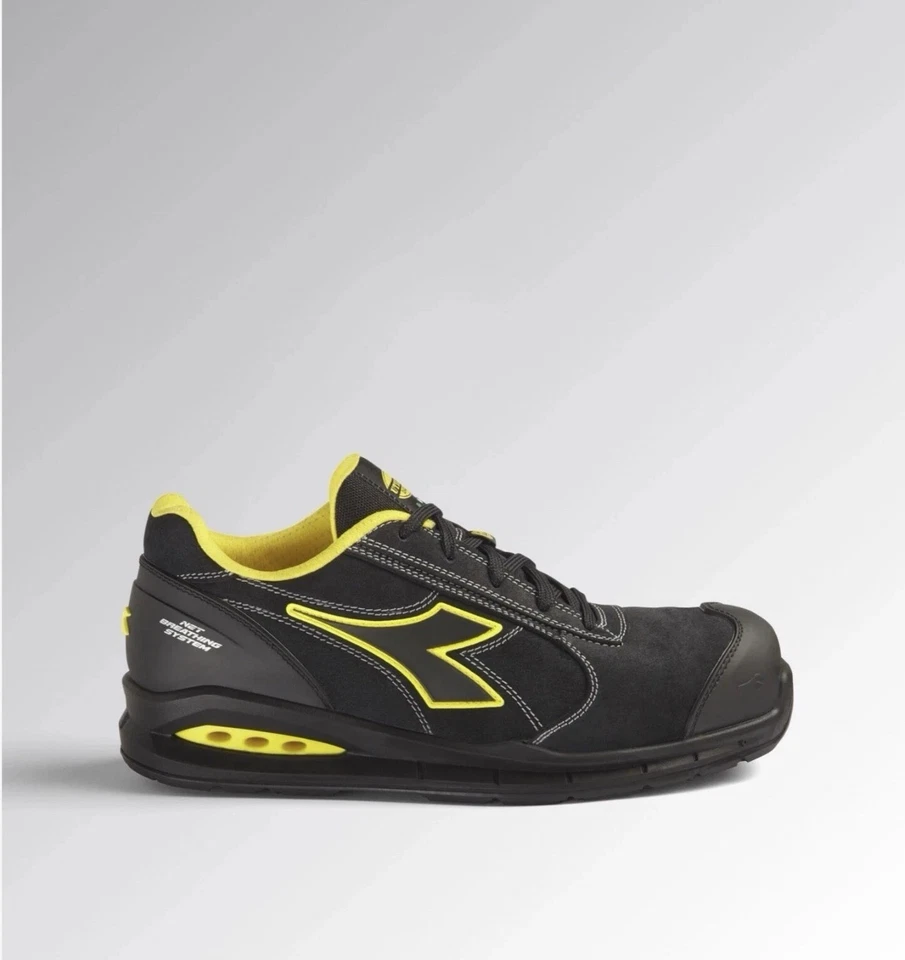 Scarpe Antinfortunistiche Diadora RUN NET AIRBOX MASTER LOW S3 SRC ESD NERO N43 - Imagen 1 de 4