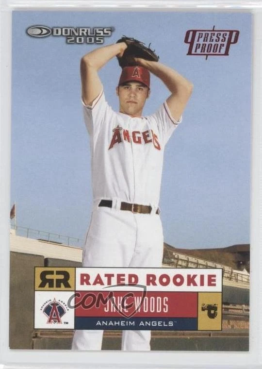 2005 Donruss Rated Rookie Red Press Proof /200 Jake Woods #58 - Image 1 of 2