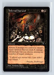 (3x) INFERNAL HARVEST – MTG Magic the Gathering Card – Visions – Common - Picture 1 of 6