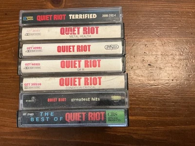Vintage 7 Quiet Riot Cassette Tapes - Image 1 of 2