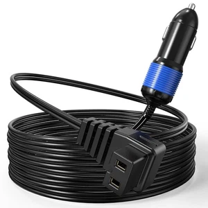 12V/24V DC Power Cord for Car Refrigerator, 11.5FT 14AWG Heavy Duty Cable Bui... - Picture 1 of 6