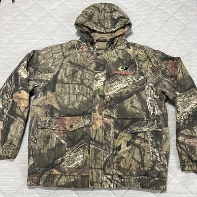Chaqueta de caza con capucha Mossy Oak Break Up para hombre grande Ripstop aislada nueva sin etiquetas Foto 1 de 4