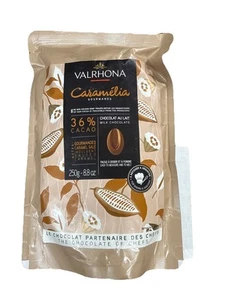 Valrhona Milk Baking Chocolate Caramélia Gourmands 36% Cacao- 8.8oz France - Picture 1 of 2