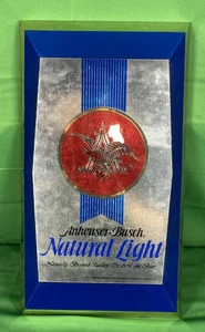 1970s Vintage Anheuser Busch Natural Light Natty Light Advertising Sign - Picture 1 of 5
