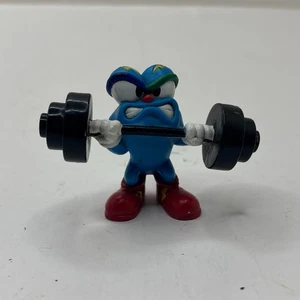 Figura de colección Izzy 1995 mascota de levantamiento de pesas azul PVC ACOG 4 pulgadas - Imagen 1 de 3