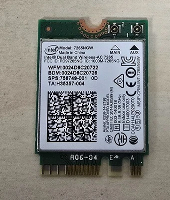 New Intel 7265NGW Dual Band Wireless H35123-001 Ref00355 - Image 1 of 3
