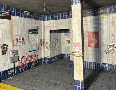 1/12 Action Figure Diorama Display — Subway (MAFEX, Mezco, GI Joe, TMNT, etc.) - Image 1 of 4