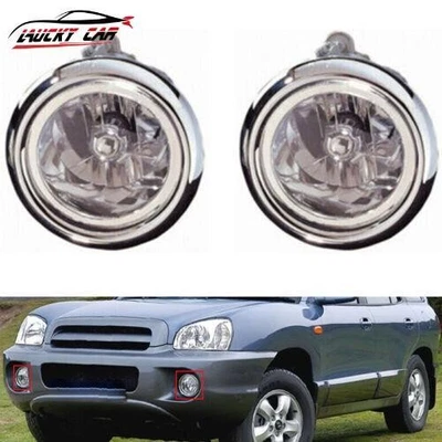 Par de faros antiniebla de parachoques delantero con bombilla para HYUNDAI SANTA FE 2001-2006 Foto 1 de 4