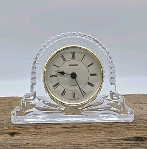 VINTAGE STAIGER CRYSTAL GERMANY QUARZ TISCHUHR - 6" - GETESTET, FUNKTIONIERT - Bild 1 von 7