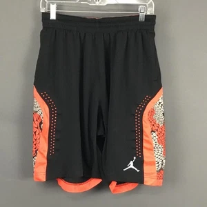 Jordan Shorts Mens Large Black Orange Dri-FIT Jumpman Basketball Athletic Nike - Picture 1 of 11