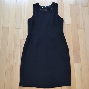 NWT Talbots Black Sleeveless Midi Dress Size 16 - Picture 1 of 5