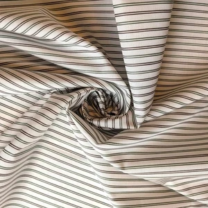 Green and Red Striped Italian Fine Cotton by the yard 58" wide - Picture 1 of 7