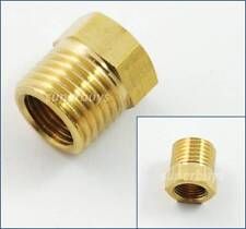 BSP 1/4" Male x 1/8" Female Brass Thread Hex Reducer Bushing Reduce Plumbing