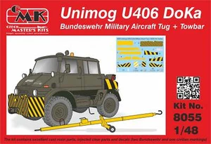 CMK 8055 1:48 Unimog U406 DoKa Militär Flughafen Schlepper + Anhängerkupplung alles Harz Kit - Bild 1 von 1