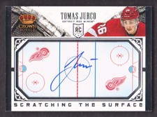 2013-14 Crown Royale Hockey Scratching Surface Signature AUTO #SCTJU Tomas Jurco