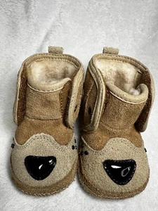 NIB Chestnut Brown UGG Happee Neumel Chukka Bear Puppy Unisex Toddler Boots - Picture 1 of 24
