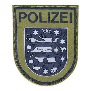 Abzeichen Polizei Thüringen oliv gewebt SEK Spezialeinheiten - Bild 1 von 1