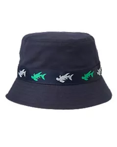 Neu mit Etikett Gymboree Fischerhut Tiefseeabenteuer Haibesatz Sonnenhut marineblau Jungen 4T 5T - Bild 1 von 1