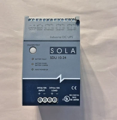UPS industrial DC EMERSON SOLA HD SDU 10-24 24Vdc 10A probado funcionando Foto 1 de 3