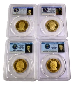 (4) 2007-S PCGS PR69DCAM 1 $ Presidential Coins - Bild 1 von 2