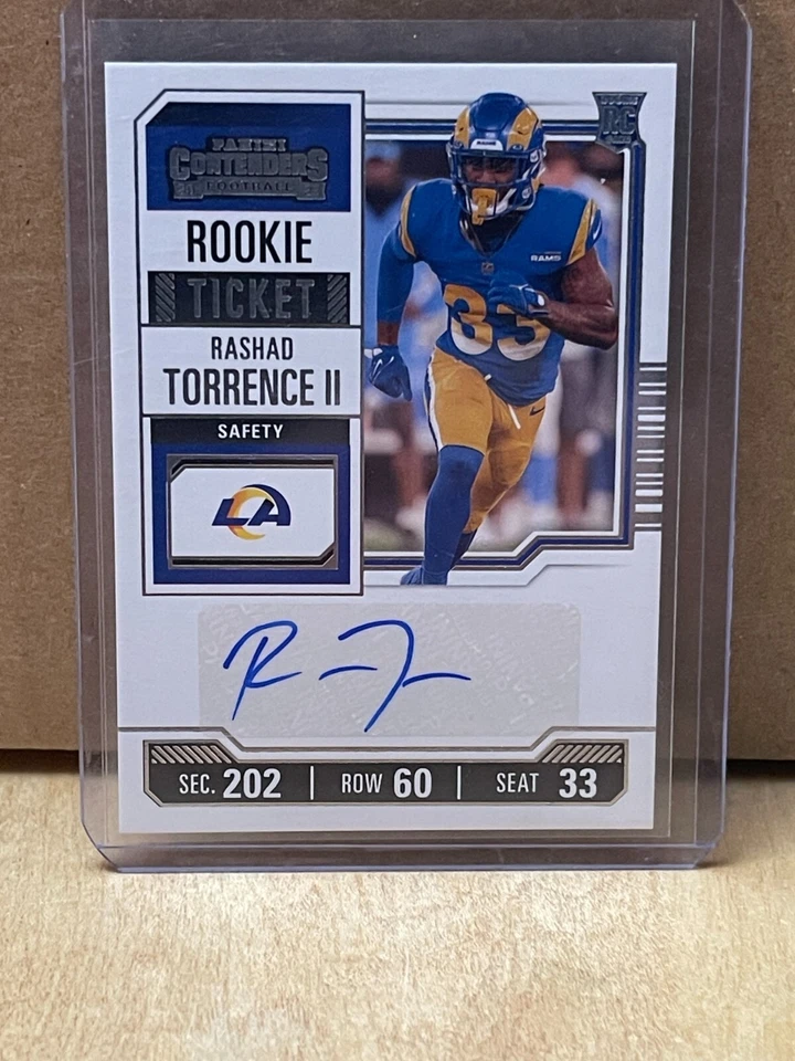 2023 Panini Contenders Rashad Torrence II Rookie Ticket Auto RC Card # 192 - Image 1 of 2