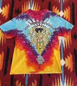 Camisa Jimi Hendrix Azul Líquido Hombre Mediana Eje Negrita Como Amor Talla Grande - Imagen 1 de 4