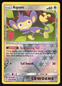 Aipom - 169/236 - Holograma Inverso Común - Eclipse Cósmico - Tarjeta Pokémon - Imagen 1 de 2