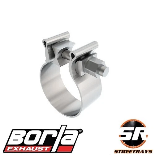 Borla 18325 Stainless Steel T-304 AccuSeal Single Bolt 2.5" Band Clamp Univ - Image 1 of 1