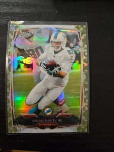 2014 Topps Chrome Camo Refractor Brian Hartline #81 Dolphins #D /499 SP - Picture 1 of 2