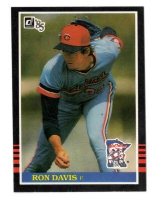 1985 Donruss Ron Davis Minnesota Twins #120 Excellent - Image 1 of 2
