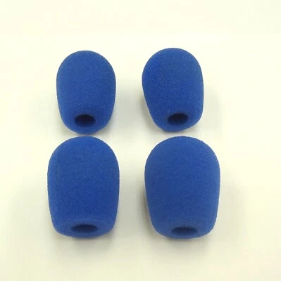 Viel 4 Blau Schaum Mikrofon Windschutzscheiben für Plantronics Supra Encore - Bild 1 von 2