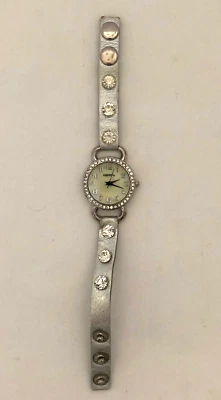 Geneva Platinum Ladies Watch Mother of Pearl & Crystals - Image 1 of 4