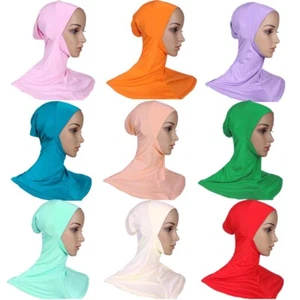 Full Cover Hat Muslim Women Hijab Bonnet Underscarf Inner Cap Headwear Turban - Picture 1 of 30