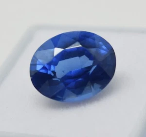 Natural Blue Sapphire 9.55 CT  Genuine  Ceylon Oval Loose Gemstones - Picture 1 of 4