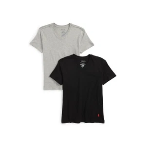 Ralph Lauren 269445 Kids Multi 2-Pack V-Neck T-Shirts Size X-Large - Picture 1 of 2