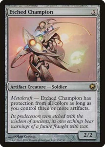 Cicatrices de campeón grabadas de artefacto Mirrodin PLD raro TARJETA MÁGICA MTG ABUGames - Imagen 1 de 1