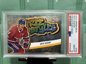 2022 Ponte Superiore Nick Suzuki Freestyles SSP Gold Canadians NHL * PSA 10 * POP 1 - Foto 1 di 2