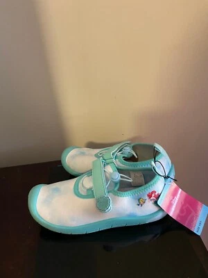 NOVO EM FOLHA MENINAS TAMANHO 13/1 DISNEY PRINCESA A PEQUENA SEREIA SAPATOS AQUÁTICOS - Imagem 1 de 4
