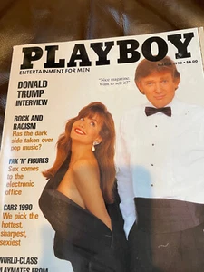 Playboy Magazine March 1990. Donald Trump Issue Adult Nude Sex Politics - Picture 1 of 7