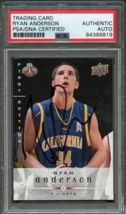 2008-09 Upper Deck #236 Ryan Anderson Signed Card AUTO PSA Slabbed Rookie RC - Picture 1 of 2