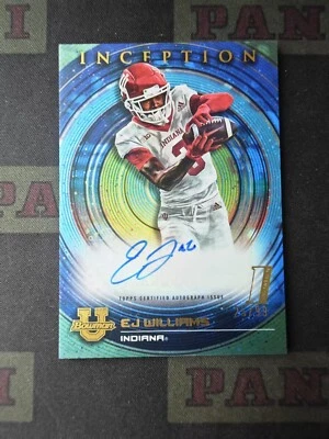 2022-23 Bowman University Inception Prospect Autograph EJ Williams /99 - Image 1 of 2