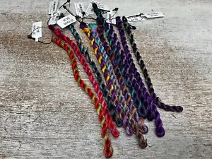 Tuscan Rose hand dyed Perle cotton thread SIZE 12 -10 skeins 20 yards each Lot D - Picture 1 of 3